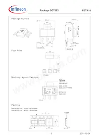 PZTA14E6327HTSA1 Datasheet Page 5