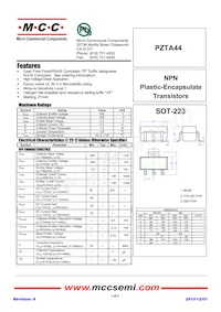 PZTA44-TP Datasheet Cover