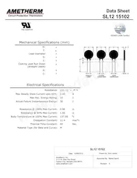 SL12 15102 Datasheet Cover