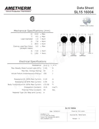 SL15 16004 Datasheet Cover