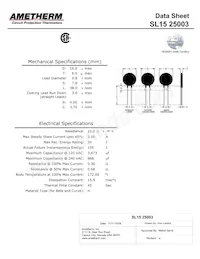 SL15 25003 Datasheet Cover