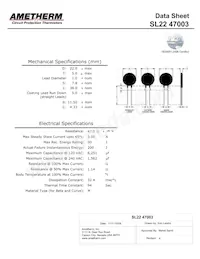 SL22 47003 Datasheet Cover