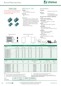 SMD1206P025TFA Datasheet Cover