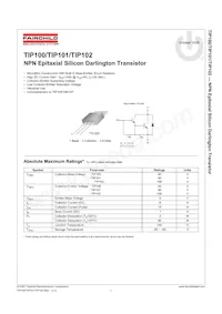 TIP102TSTU Datasheet Cover
