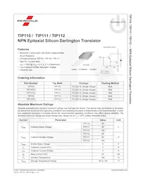 TIP112 Datasheet Page 2
