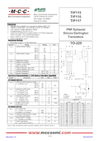 TIP116-BP Datasheet Cover