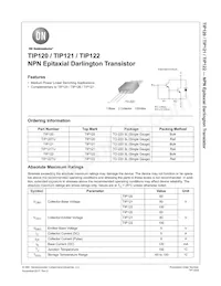 TIP121 Datasheet Cover