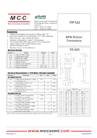 TIP122-BP Datasheet Cover
