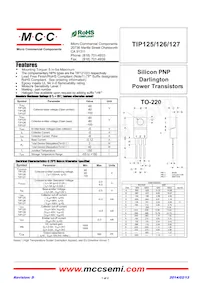 TIP127-BP Datasheet Cover