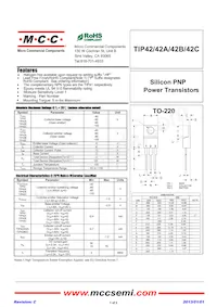 TIP42C-BP Datasheet Cover