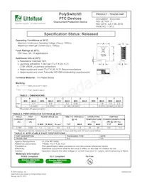 TSV250-184F-2 데이터 시트 표지