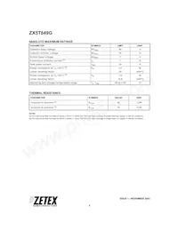 ZX5T849GTA Datasheet Pagina 2
