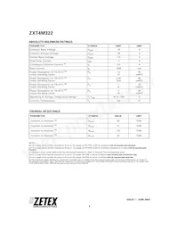 ZXT4M322TA Datasheet Page 2