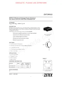 ZXTCM322TA Datasheet Cover