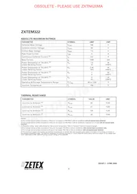 ZXTEM322TA Datasheet Page 2