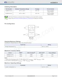 AOZ8001AJI-12 Datasheet Page 2