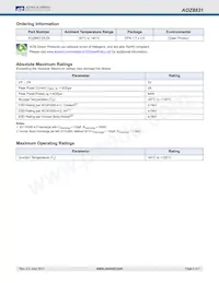 AOZ8831DI-05 Datasheet Page 2