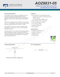 AOZ8831DT-05 Datasheet Cover