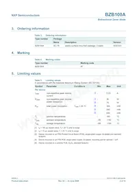 BZB100A Datasheet Pagina 3