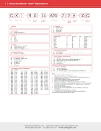 CX2-B0-14-610-22A-13G Datasheet Pagina 7