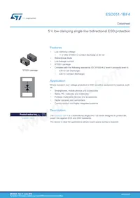 ESD051-1BF4 Datasheet Cover