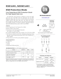 ESD1L001W1T2G Datasheet Cover