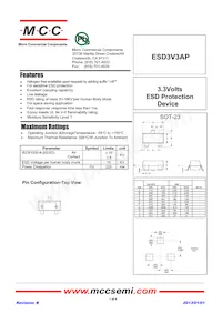 ESD3V3AP-TP Datenblatt Cover