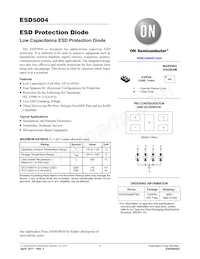 ESD5004MXTBG Datasheet Cover