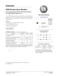ESD5205P6T6G Datasheet Cover