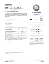 ESD5205P6T6G Datasheet Copertura