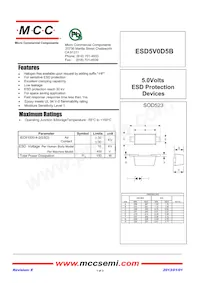 ESD5V0D5B-TP Datasheet Cover
