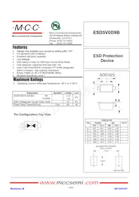 ESD5V0D9B-TP Datasheet Cover