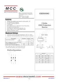 ESD5V0K5-TP Datasheet Copertura