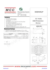 ESD5V0LP-TP數據表 封面