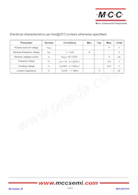 ESD5V0T143-4U-TP Datasheet Page 2