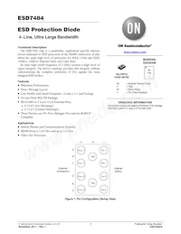 ESD7484NCTAG Datasheet Cover