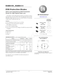 ESD8111PFCT5G Datasheet Cover