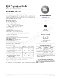 ESD9M5.0ST5G Datasheet Cover
