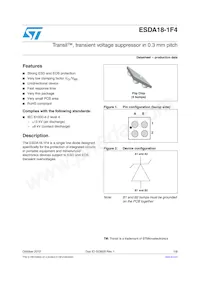 ESDA18-1F4 Datasheet Cover