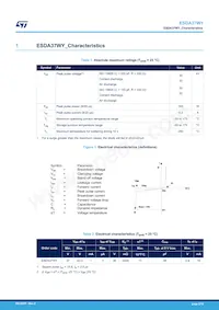 ESDA37WY Datasheet Page 2