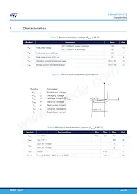 ESDA8P30-1T2 Datasheet Page 2