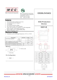 ESDBL5V0AE2-TP Datasheet Cover