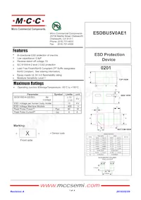 ESDBU5V0AE1-TP Datasheet Cover