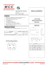 ESDLC2V8P8U-TP Datasheet Cover