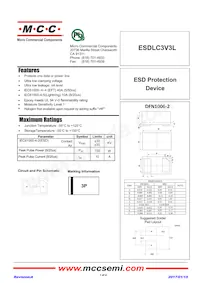 ESDLC3V3L-TP Datasheet Cover