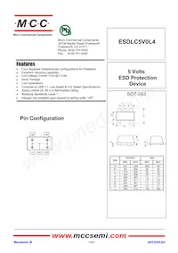 ESDLC5V0L4-TP數據表 封面