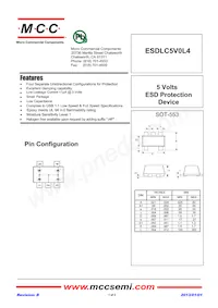 ESDLC5V0L4-TP Datasheet Cover