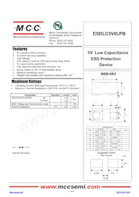 ESDLC5V0LPB-TP Datasheet Cover