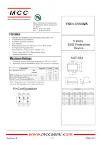 ESDLC5V0M5-TP 데이터 시트 표지