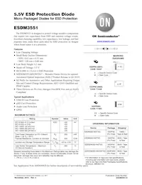 ESDM3551N2T5G Datasheet Cover